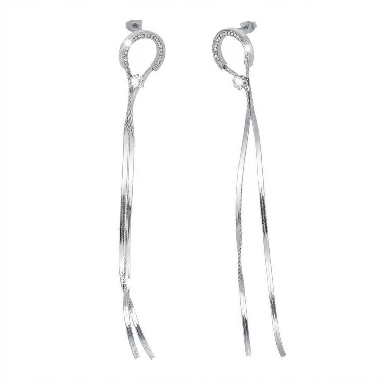 Náušnice ocelové s řetízkem TK2523