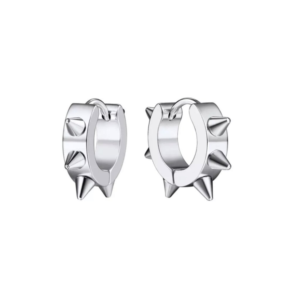 Chirurgické ocelové náušnice - Unisex kroužky s ostny