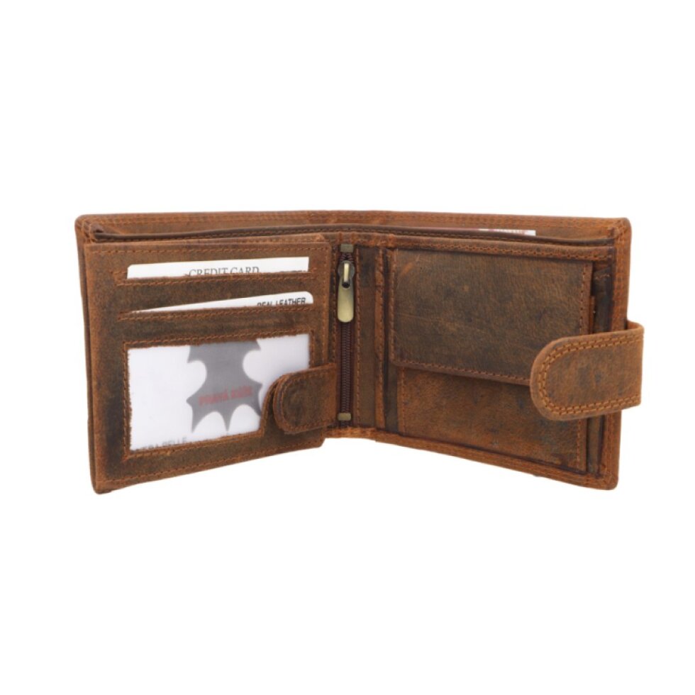 Pánská kožená peněženka hnědá s motivem Piva