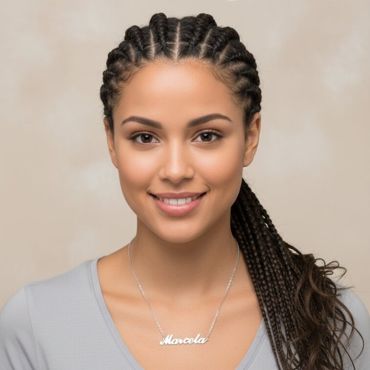 Řetízek z oceli se jménem Marcela stříbrný