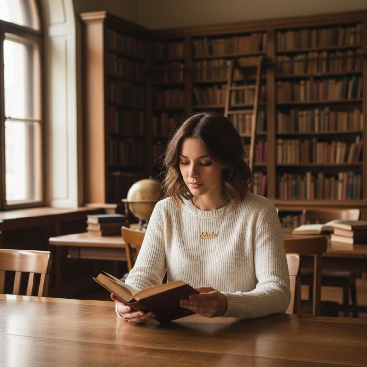Řetízek z oceli se jménem Eliška zlatá ocel