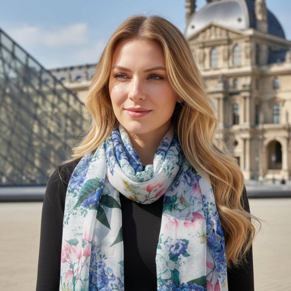 Dámská květinová šatka Florela-wa-142, 180×70 cm