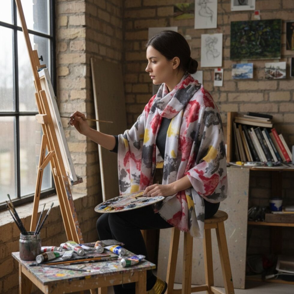 Dámská pestrobarevná šála 180×80 cm - Coloria