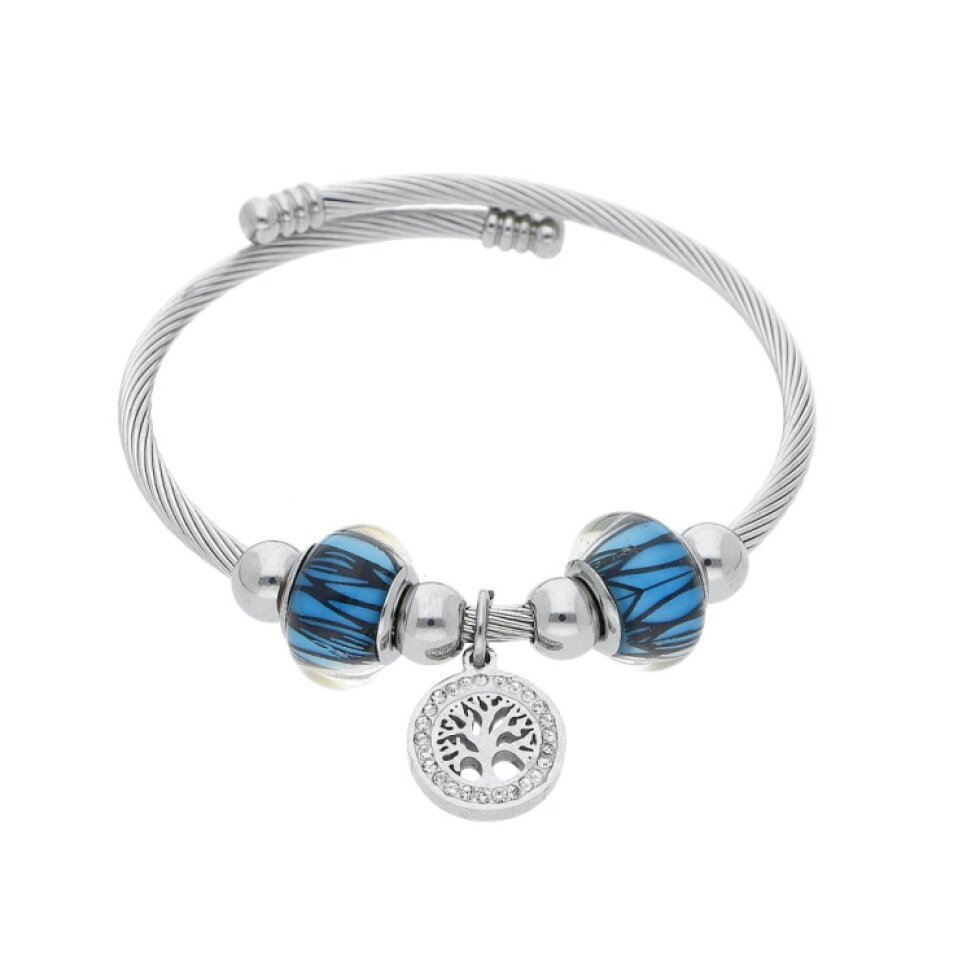 Dámský náramek stříbrný z chirurgické oceli se stromem života