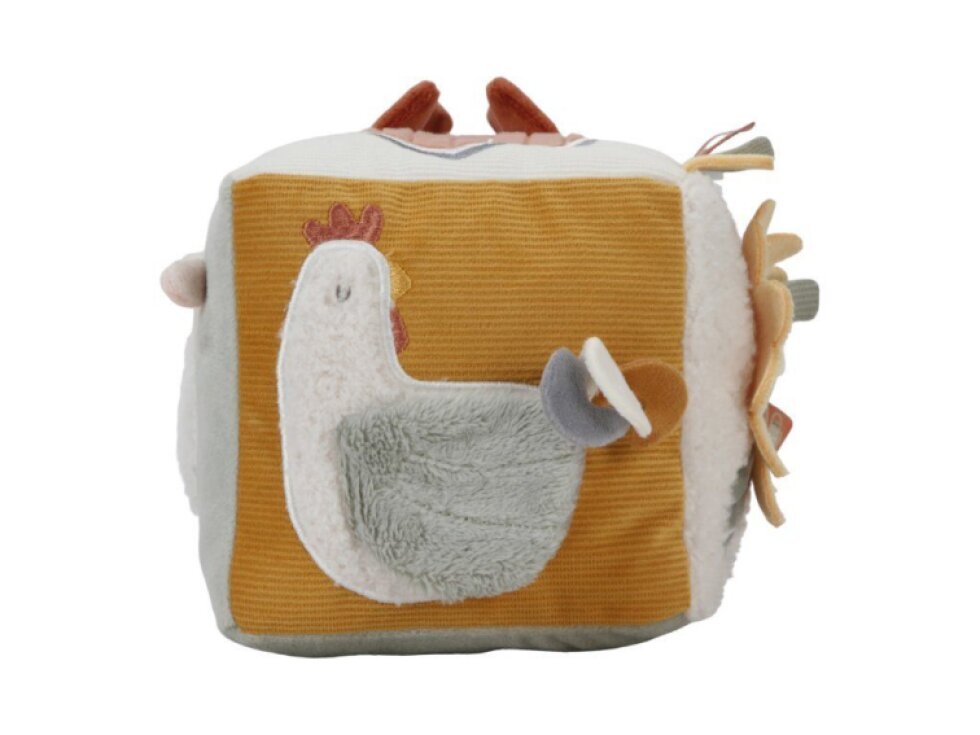 LITTLE DUTCH textilní kostka s aktivitami - Farma