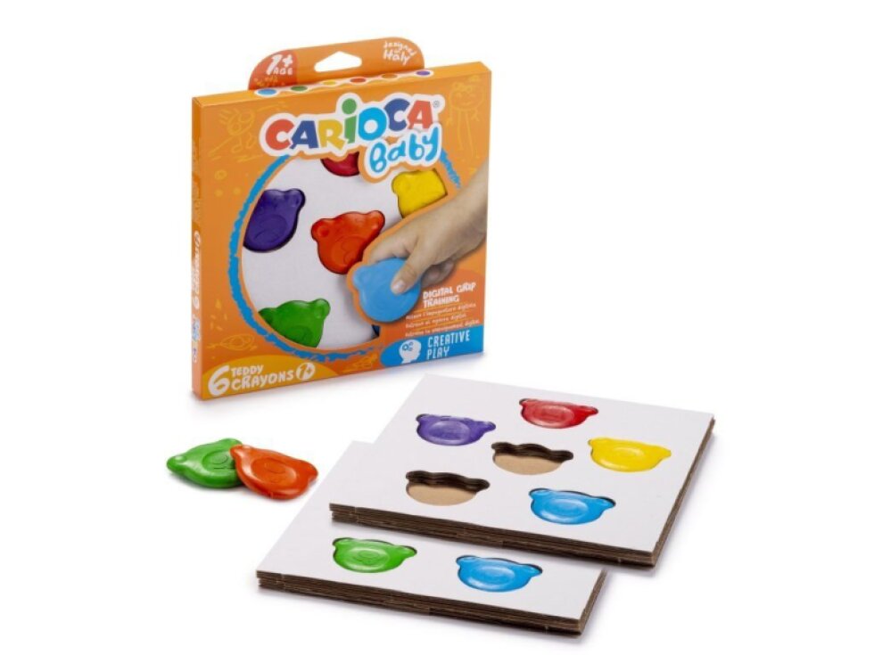Carioca – Baby Teddy voskovky 6 ks