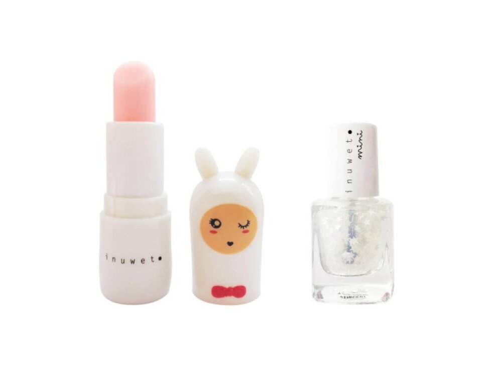 Duo White – Cotton Candy balzám na rty + Top Coat Stars lak na nehty