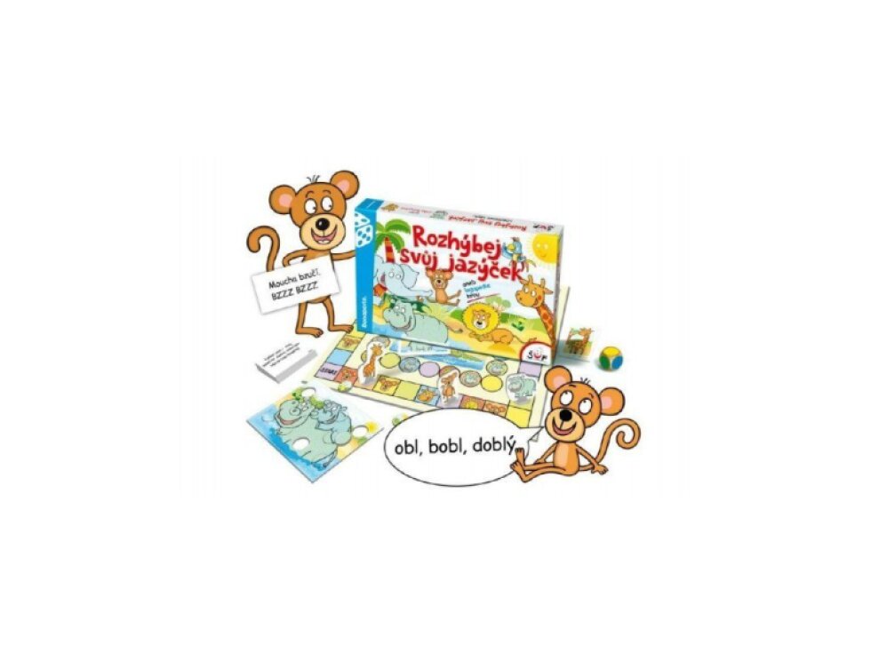 Rozhýbej svůj jazýček aneb logopedie hrou - společenská hra pro rozvoj výslovnosti
