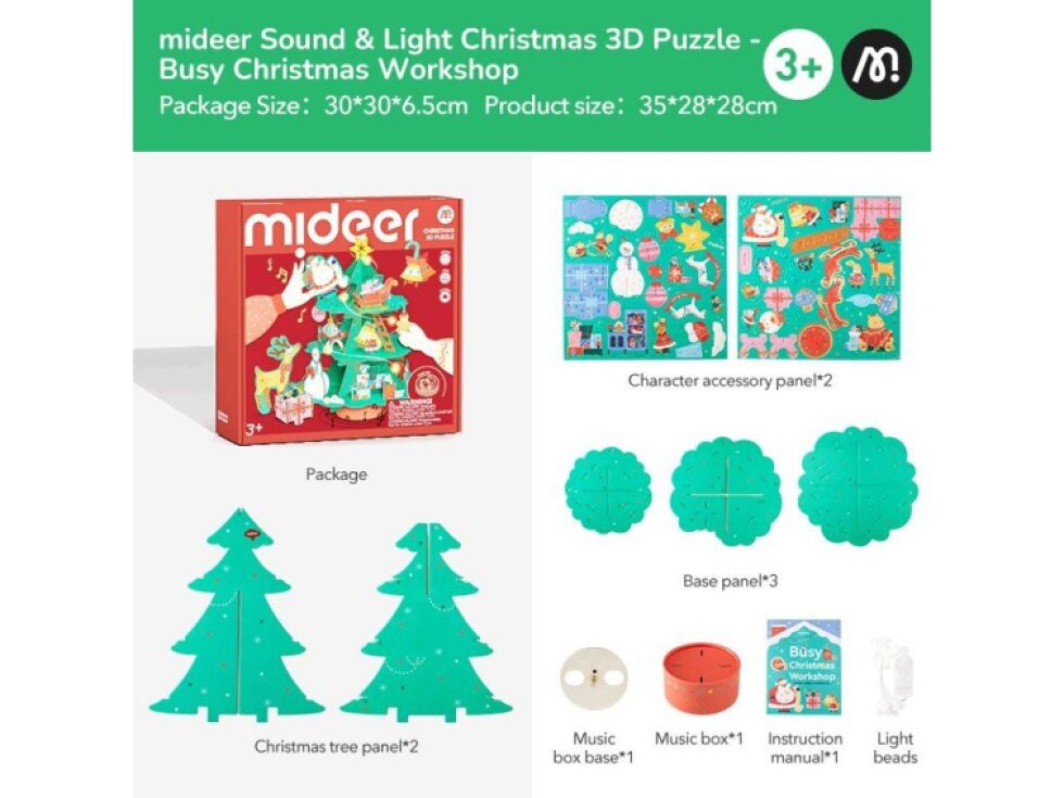 Kouzelný hudební vánoční stromeček Mideer