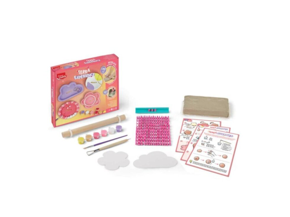Maped Creativ Terra Experiences Deco Creativ Kit – Kreativní sada s přírodní hlínou