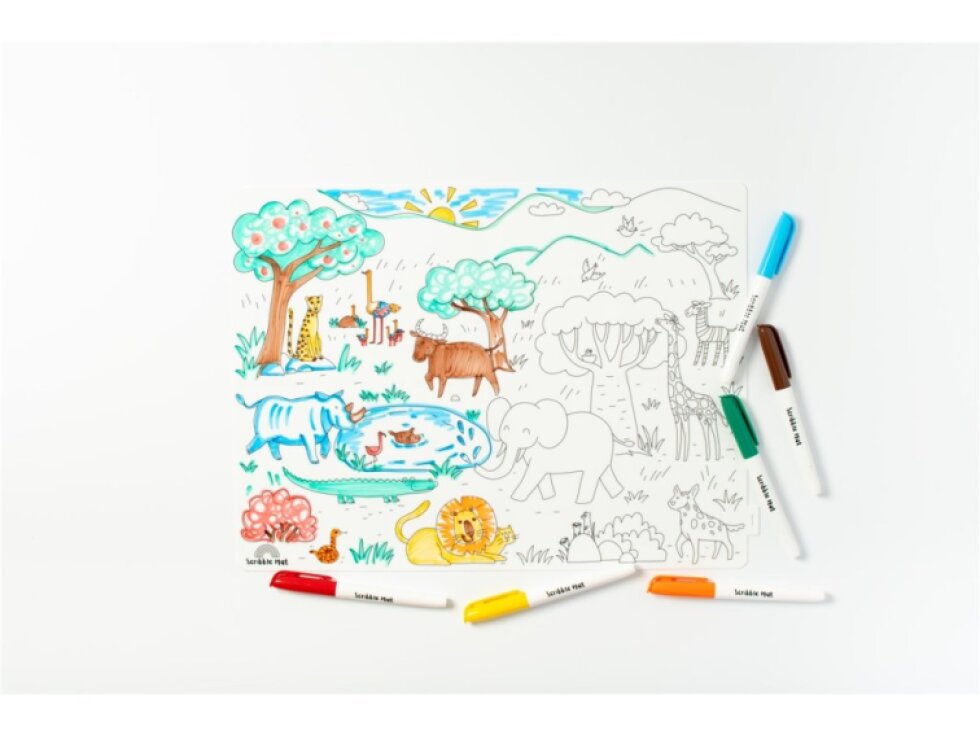 Silikonové omalovánky - Safari