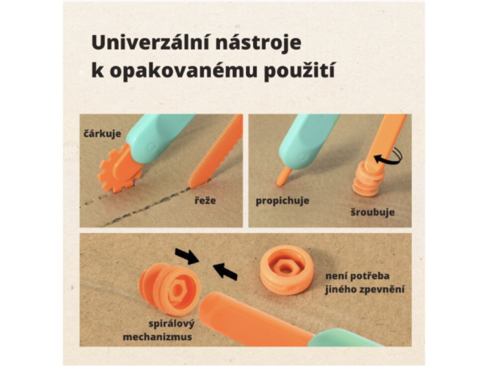 Mideer kreativní sada Udělej si sám – Rytíř | helmu, meč a štít z kartonu