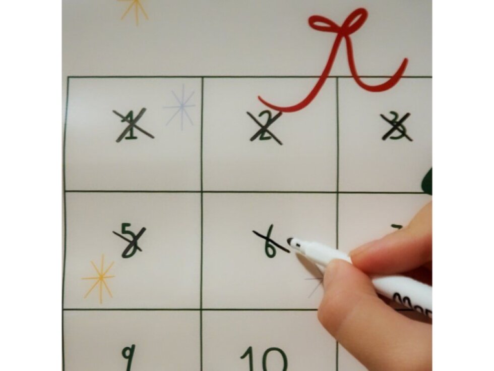 Adventní kalendář - znovupoužitelný plakát