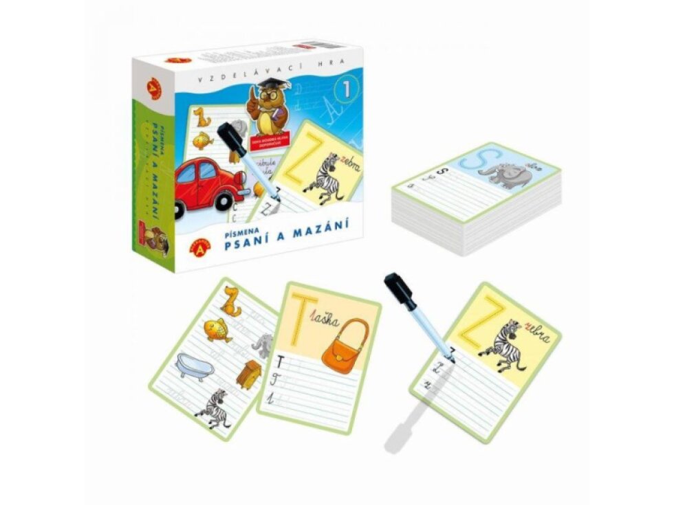 Písmena Psaní a mazání 1 - didaktická hra pro zábavné učení psaní