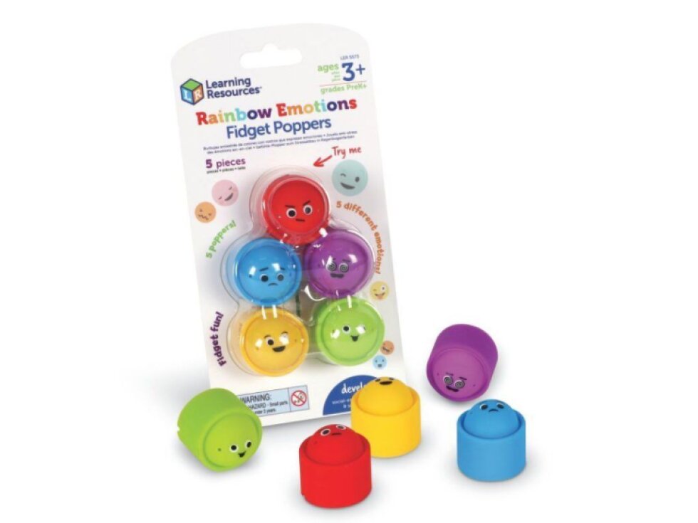 Learning Resources - Senzorická pomůcka Duha emocí (Fidget Poppers)