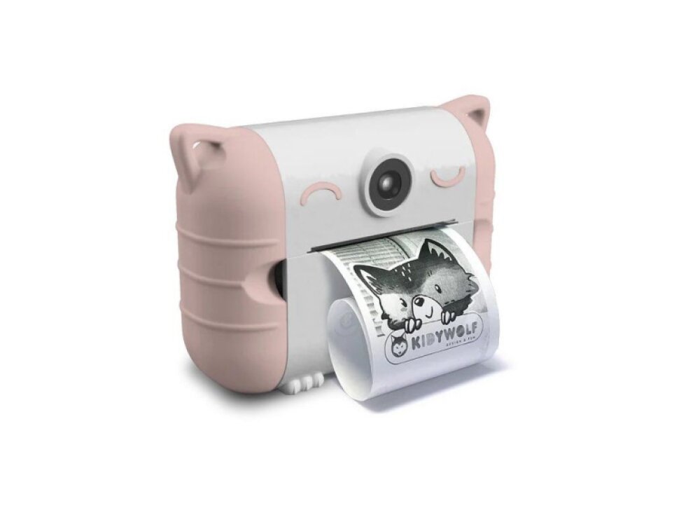 Instantní dětský fotoaparát Kidyprint Kidywolf - růžový - výstavní produkt