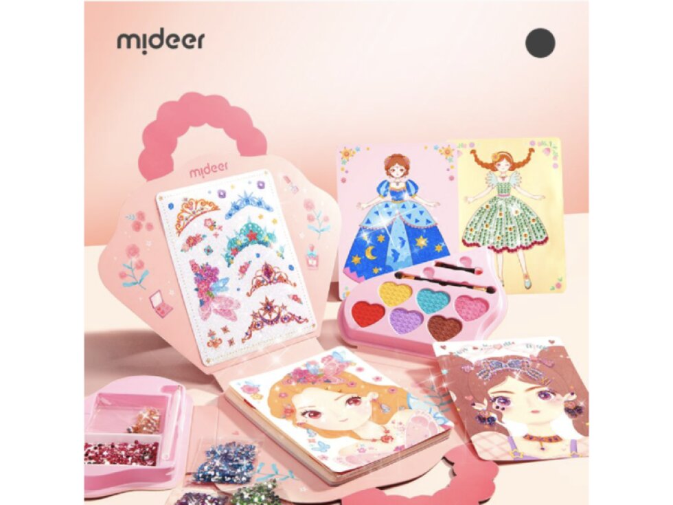 Mideer kreativní sada 3v1 Princezna – líčení, zdobení, navrhování