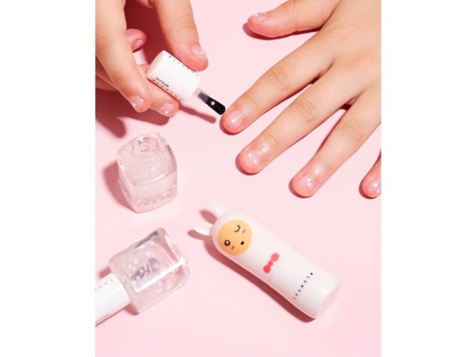 Duo White – Cotton Candy balzám na rty + Top Coat Stars lak na nehty