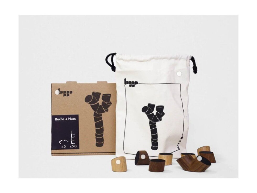 Loggos XL – Dřevěná stavebnice BUK (70 ks + 5 Y)