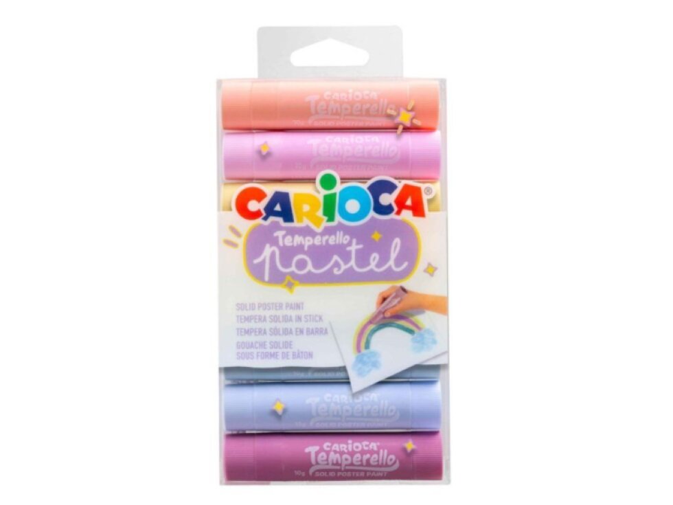 Carioca – Temperové barvy v tyčince Pastel 8 ks