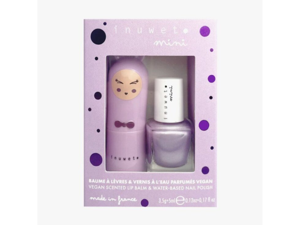 Duo Mauve – Marshmallow Balzám na rty + Mauve Blueberry lak na nehty