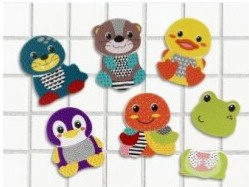 INFANTINO PĚNOVÉ SAMOLEPKY ZVÍŘÁTEK DO KOUPELE MIX&MATCH