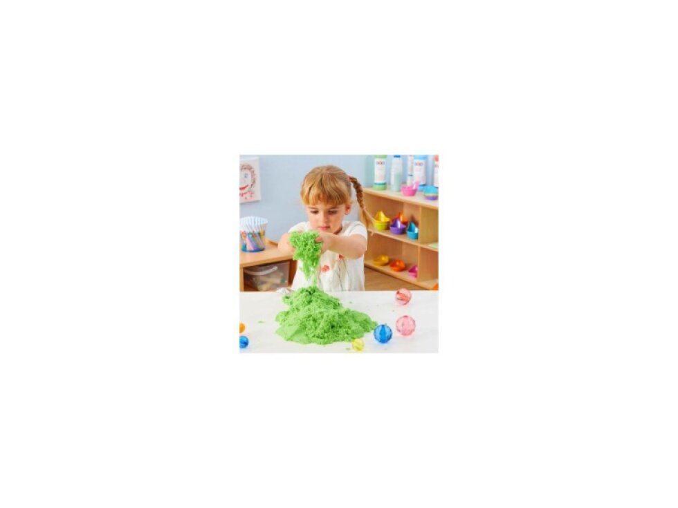Kinetický písek 4 barvy a 6 formiček, 2 kg
