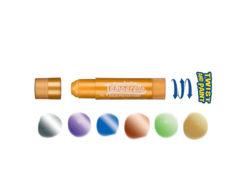 Carioca – Temperové barvy v tyčince Metallic 6 ks