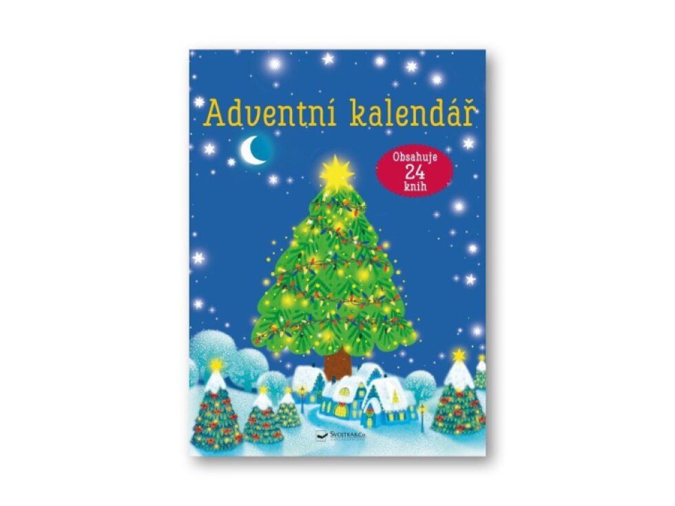 Adventní kalendář plný knih - modrý