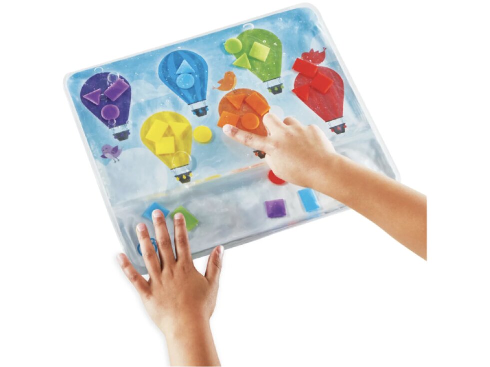 Smyslová podložka pro učení barev a tvarů Hand2mind – Color & Shapes Sensory Mat