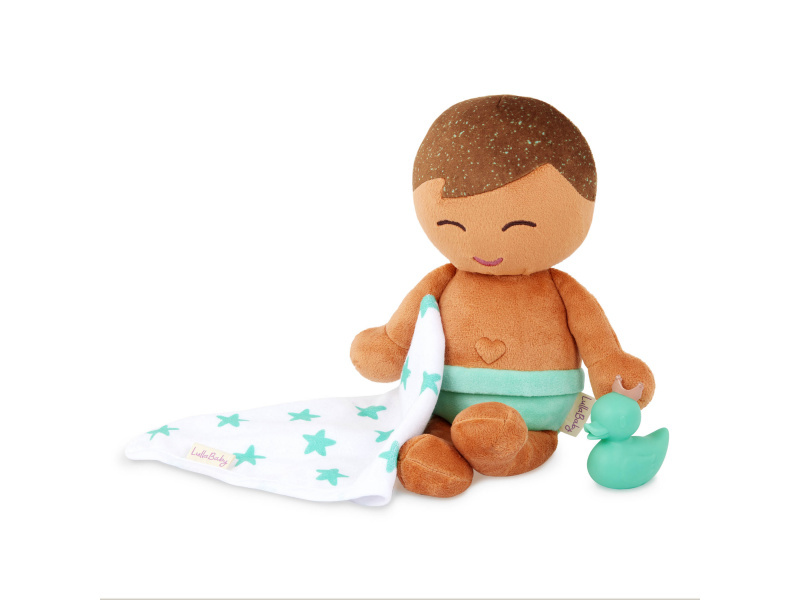 LULLABABY PANENKA PLYŠOVÁ DO VANY KLUK LIGHT BROWN HAIR