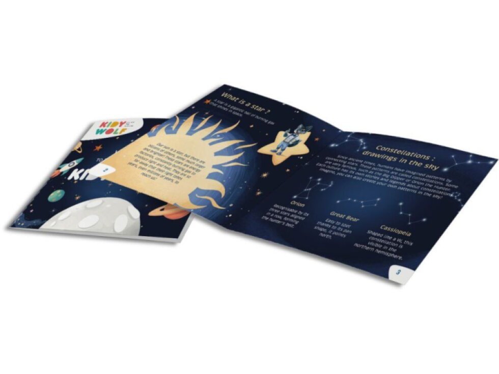 Projektor hvězdné oblohy Kidywolf KIDYSTAR – modrá