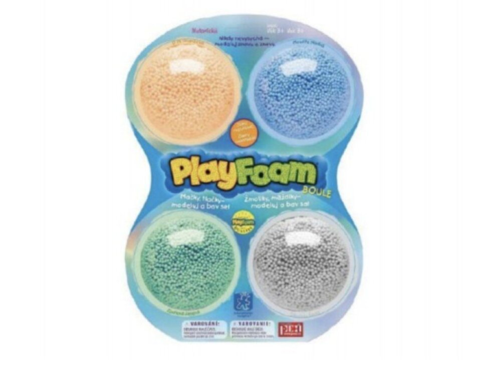 PlayFoam® Modelína/Plastelína kuličková 4 barvy