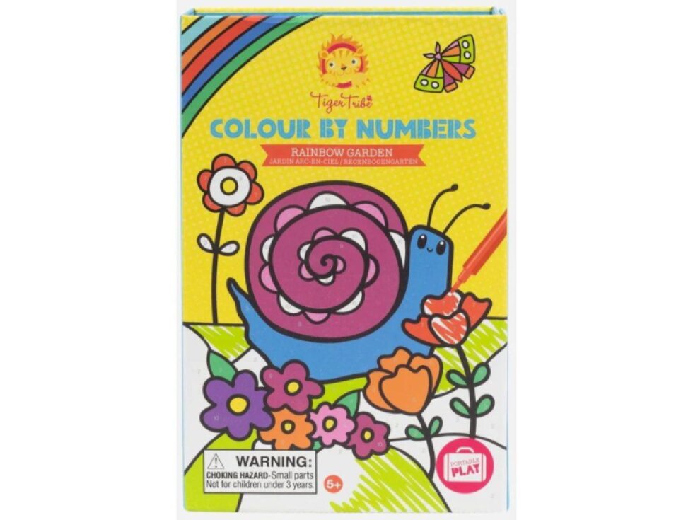 Kreativní sada Tiger Tribe Colour By Numbers - Rainbow Garden