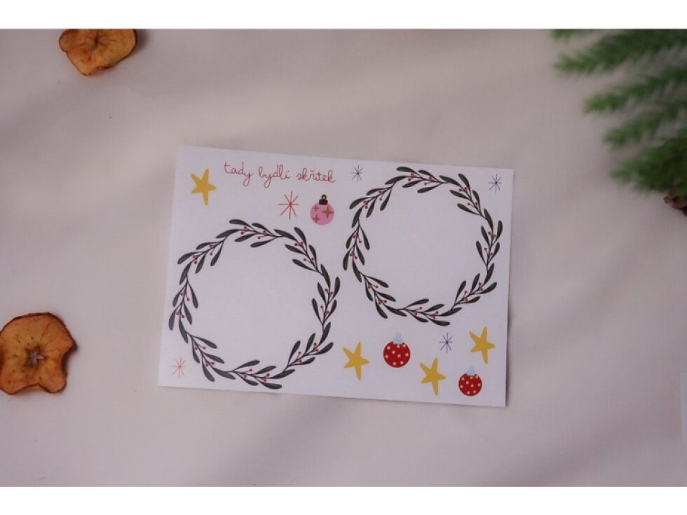 Vánoční samolepky k domečku NejenHra