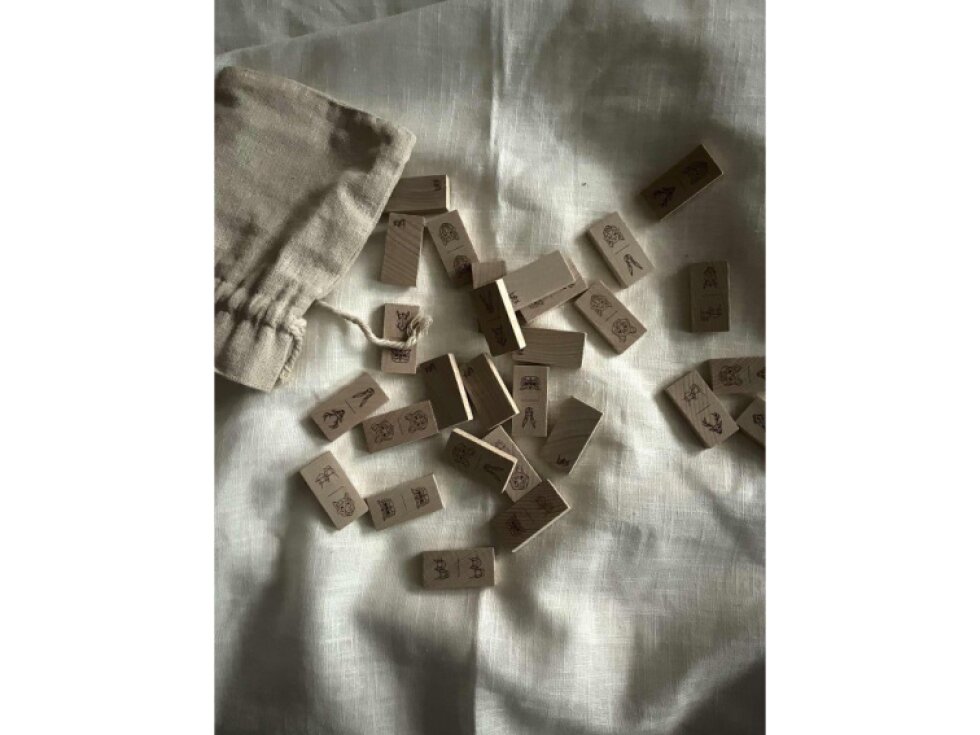 Domino dřevěné