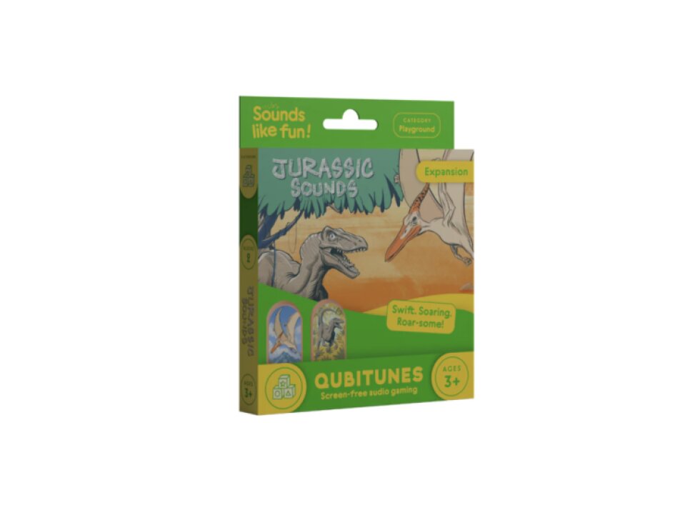 Qubitunes Jurassic Sounds Expansion – interaktivní výuka angličtiny přes svět dinosaurů | rozšiřující balíček