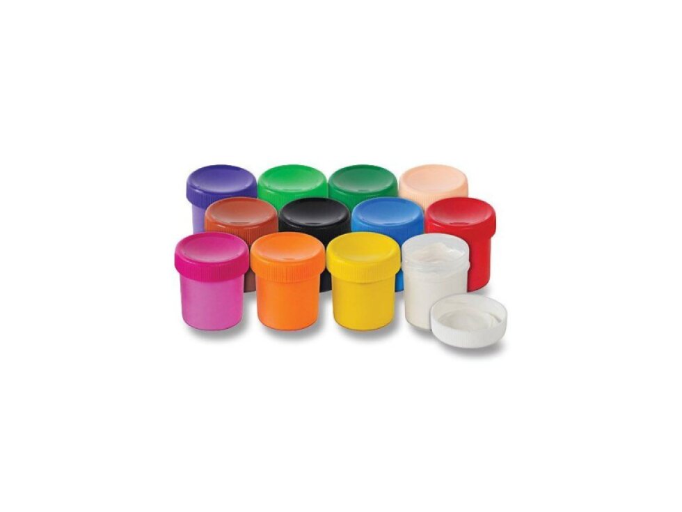 Faber-Castell Tempera - temperové barvy v kelímcích - 12 × 20 ml