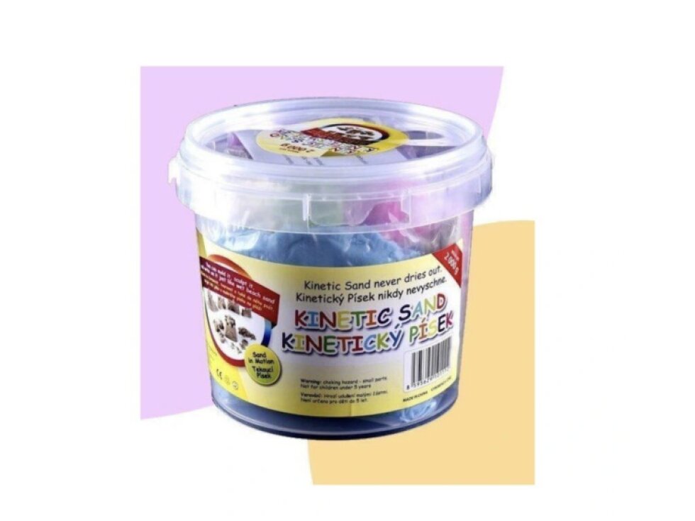 Kinetický písek 4 barvy a 6 formiček, 2 kg