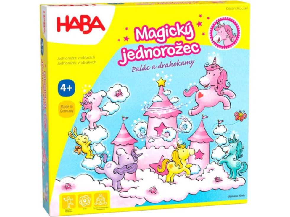 Haba Společenská hra pro děti Magický jednorožec Palác a drahokamy
