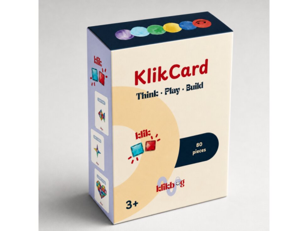 KlikCard – stavební karty k magnetickým stavebnicím | 80 předloh pro nekonečnou inspiraci