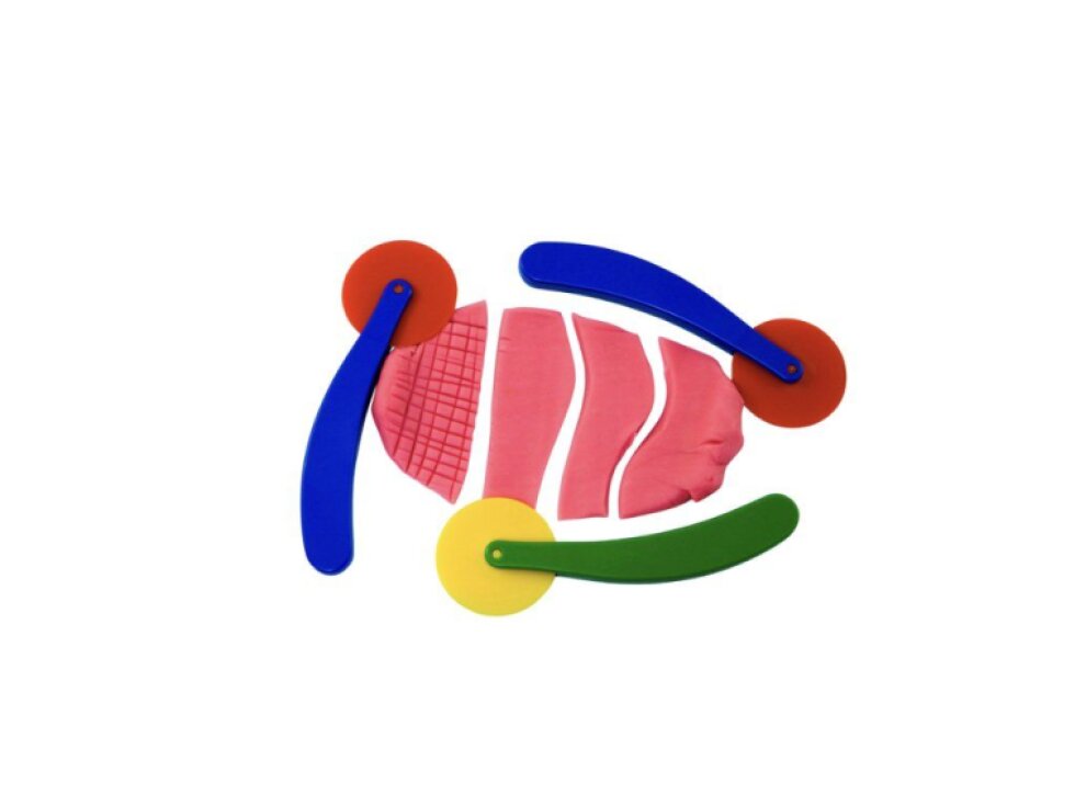 Vykrajovací kolečko na modelínu 3 ks