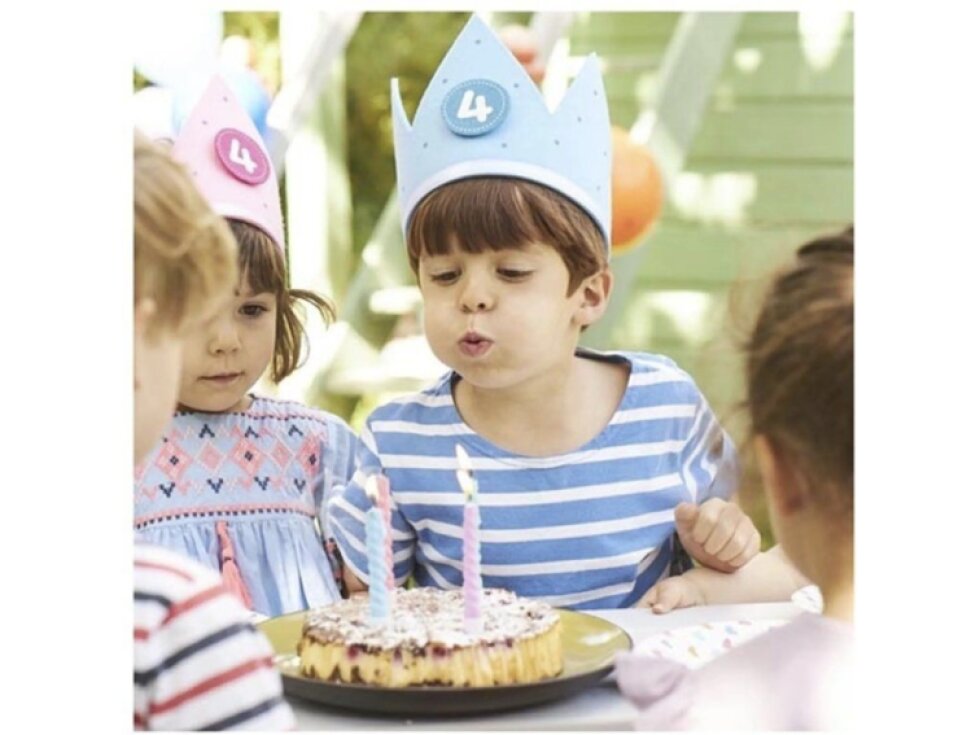 Narozeninová korunka - modrá