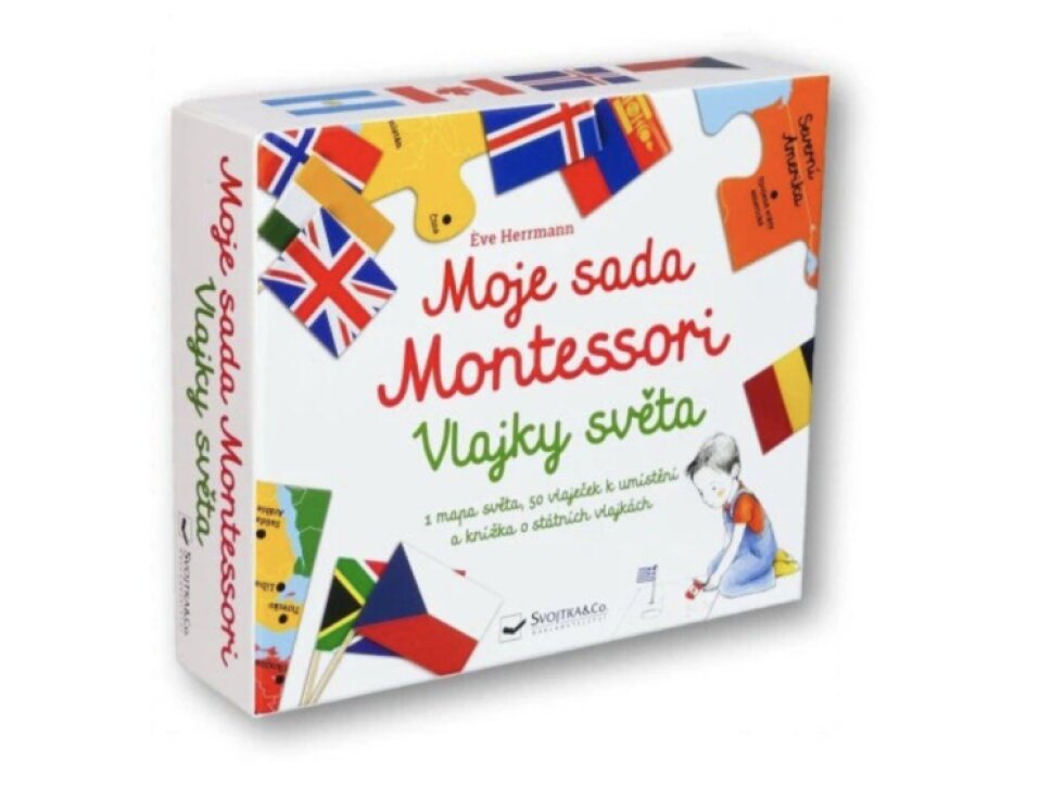 Moje sada Montessori Vlajky světa Eve Herrman