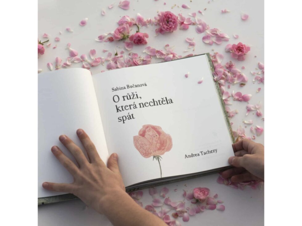 kniha - O růži, která nechtěla spát