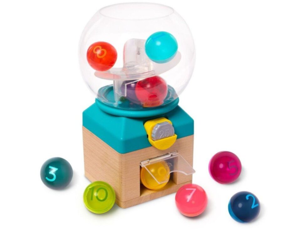 B-TOYS Automat s míčky Rainbow Gumballs