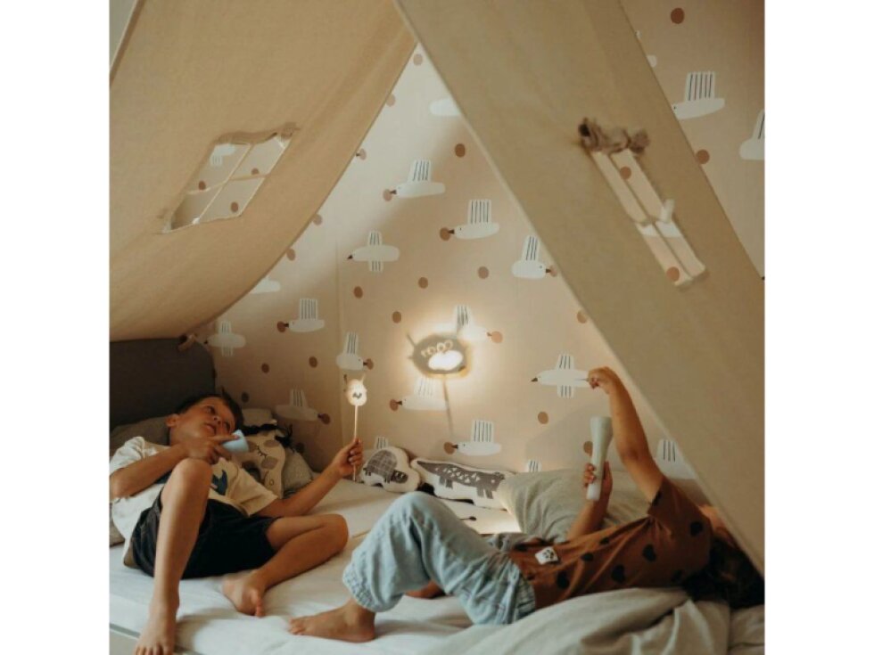 Multifunkční svítilna/baterka pro děti Kidywolf - modrá