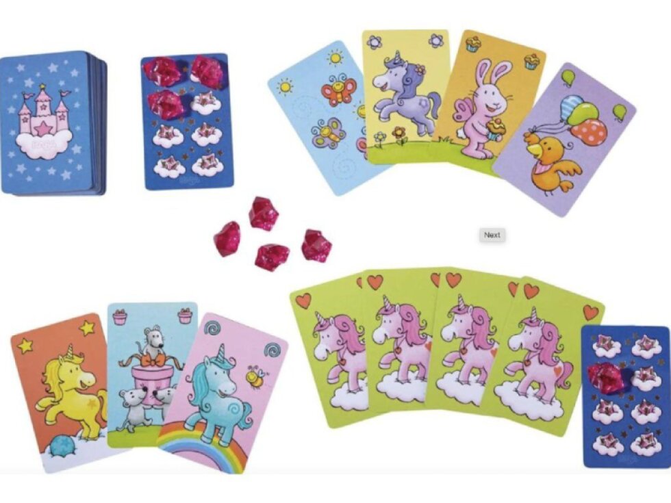 Haba Mini hra v kovové krabici Magický jednorožec Kvarteto