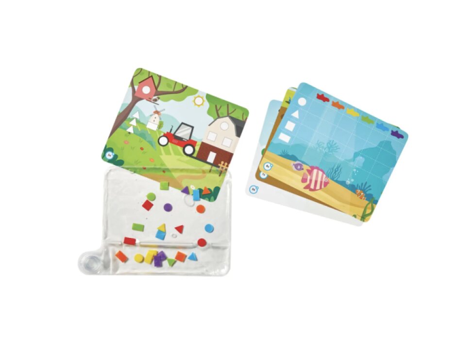 Smyslová podložka pro učení barev a tvarů Hand2mind – Color & Shapes Sensory Mat
