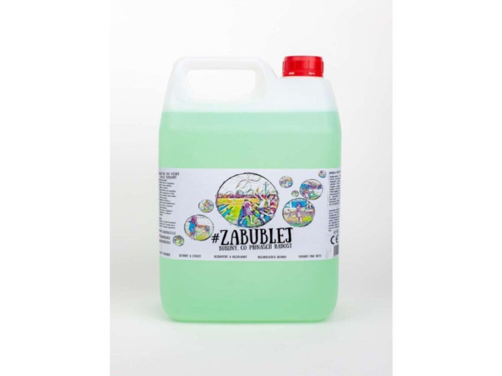 Bublifuk Zabublej (5 l) - Profesionální směs na velké bubliny – Rodinné balení